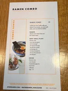 AFURI Ramen Vancouver - Japanese & Sushi restaurant in Vancouver – fine dining dishes, interior photos, and ambiance.