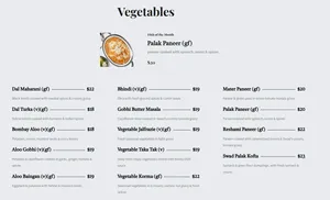 Swad Indian Kitchen - Indian restaurant in Vancouver – fine dining dishes, interior photos, and ambiance.