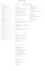 ELEM - Global restaurant in Vancouver – fine dining dishes, interior photos, and ambiance.