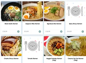 Picture of menu information at Poke N Chat