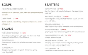 Steveston Seafood House - Seafood restaurant in Richmond – fine dining dishes, interior photos, and ambiance.