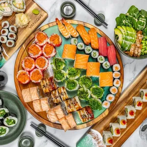 VanLove sushi & more undefined restaurant in Downtown Vancouver – fine dining dishes, interior photos, and ambiance.