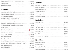 Kiku Sushi Downtown - Japanese & Sushi restaurant in Downtown Vancouver – fine dining dishes, interior photos, and ambiance.