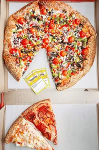 Megabite Pizza Granville St - Pizza restaurant in Vancouver – fine dining dishes, interior photos, and ambiance.