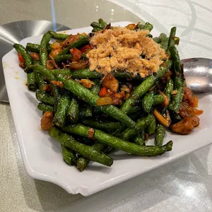 Stir-fried green beans at Jade Dynasty