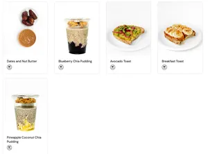 Picture of menu information at Glory Juice Co.