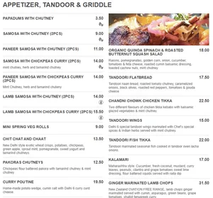 Delhi-6 Indian Bistro - Indian restaurant in Vancouver – fine dining dishes, interior photos, and ambiance.