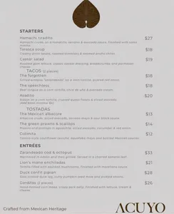 Acuyo Mexican Restaurant - Mexican restaurant in Downtown Vancouver – fine dining dishes, interior photos, and ambiance.