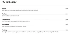 Pho Goodness Riley Park - Vietnamese restaurant in Vancouver – fine dining dishes, interior photos, and ambiance.