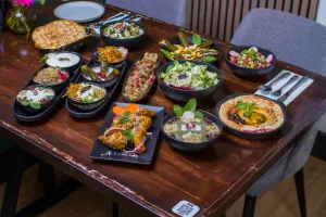 Miraas Restaurant & Bar Downtown - Middle Eastern restaurant in Downtown Vancouver – fine dining dishes, interior photos, and ambiance.