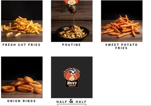 Picture of menu information at Vera's Burger Shack Davie St