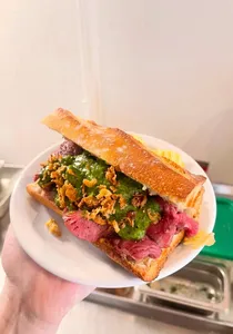 Stackhouse Steak Sandwich Davie St - North American restaurant in Downtown Vancouver – fine dining dishes, interior photos, and ambiance.