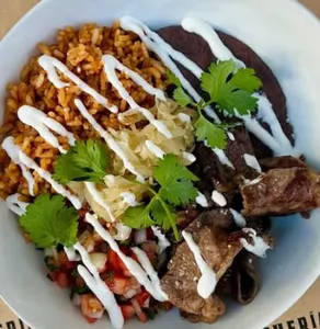Picture of dish BOWL - Carne Asada at La Taqueria Brentwood