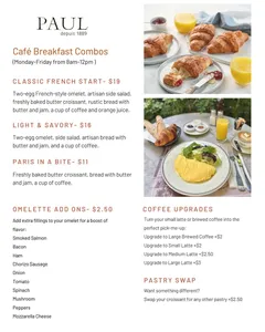 Paul Restaurant, Café and Bakery - Cafe restaurant in Downtown Vancouver – fine dining dishes, interior photos, and ambiance.