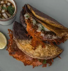 Picture of dish Quesabirria Tacos at La Taqueria Brentwood