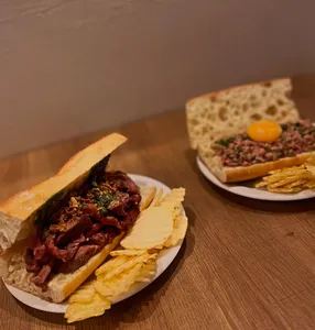 Stackhouse Steak Sandwich Davie St - North American restaurant in Downtown Vancouver – fine dining dishes, interior photos, and ambiance.