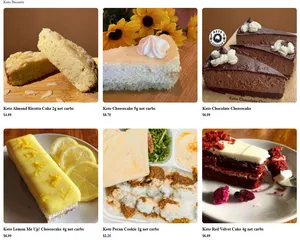 Picture of menu information at Keto Caveman Café