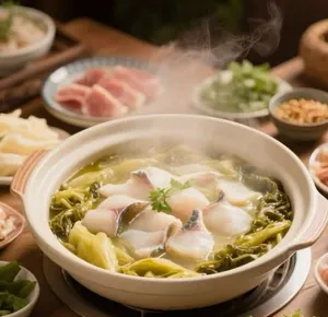 Picture of dish Fermented Mustard Greens Fish at The Lucky Fish Pot