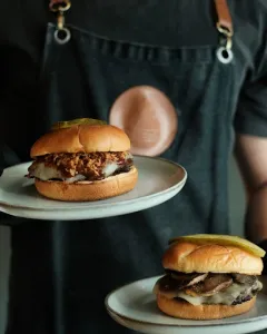 Blaze Gourmet Burgers - Burger & Fried Chicken restaurant in Vancouver – fine dining dishes, interior photos, and ambiance.