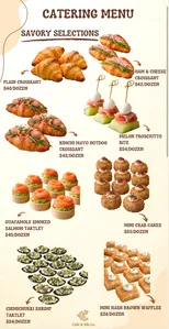 Picture of menu information at Cafe & Life