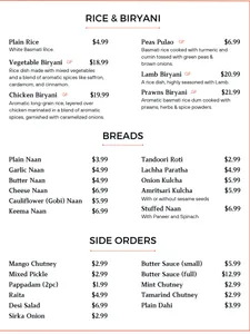 Bombay Masala Restaurant - Indian restaurant in Vancouver – fine dining dishes, interior photos, and ambiance.