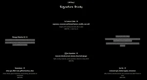 Picture of menu information at Ellipsis