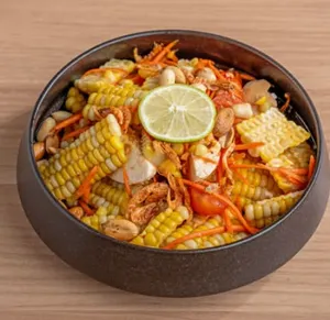 Picture of dish Tum Corn with Salted Egg Salad - V at Charm